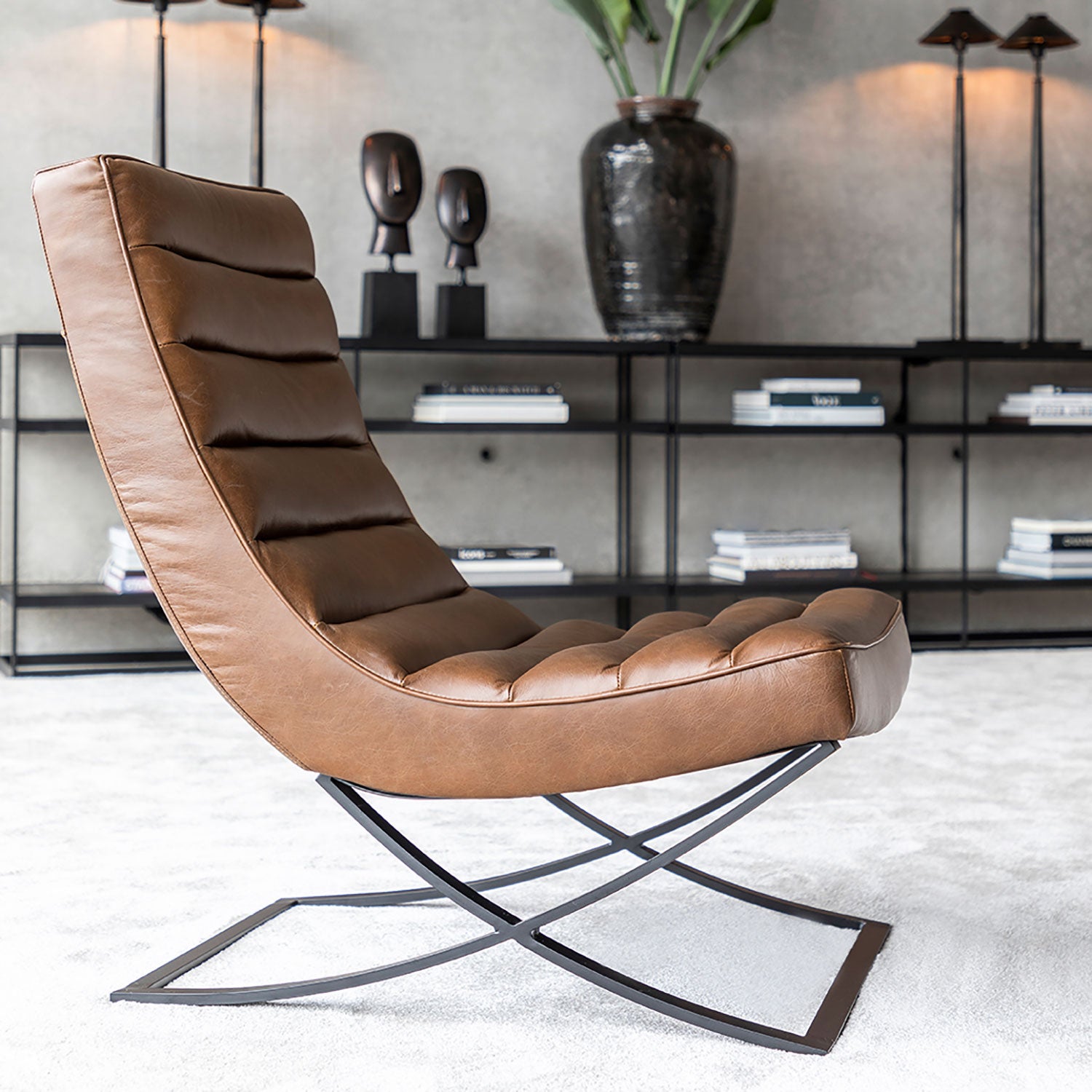 Brooks nojatuoli chocolate brown Artwood