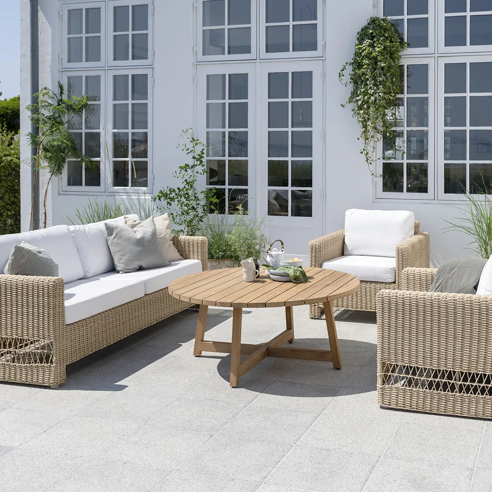 Victor sohvapöytä Ø120 cm tiikki