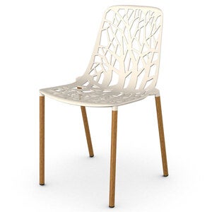 Forest Ruokailutuoli Iroko/Creamy White