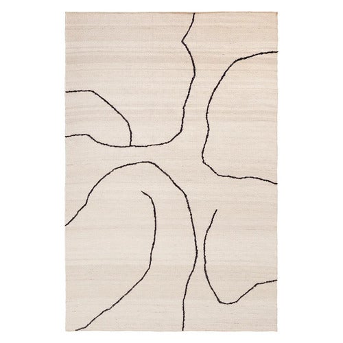 Käsinkudottu Matto Juutti Gesso Off-White 170x240 cm
