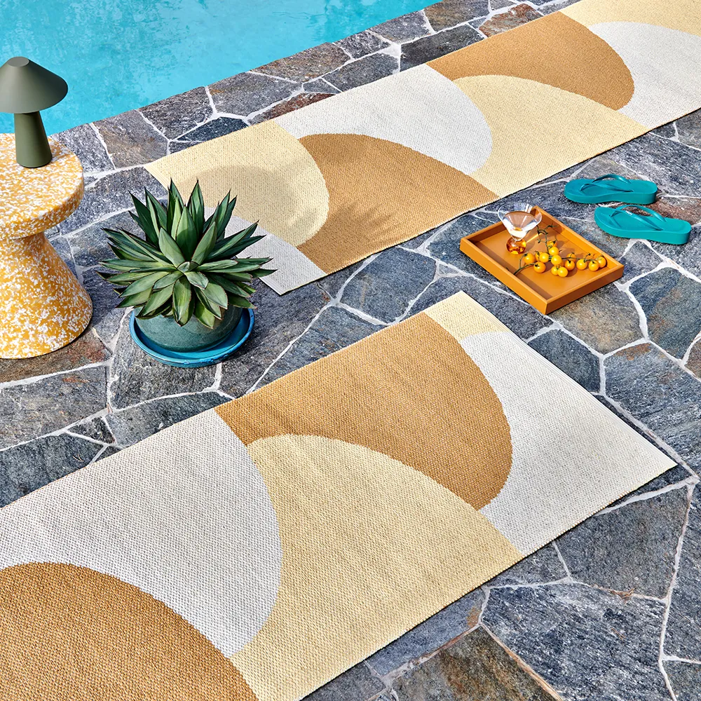 Hill matto Ochre/Pale yellow/Cream 70 x 360cm