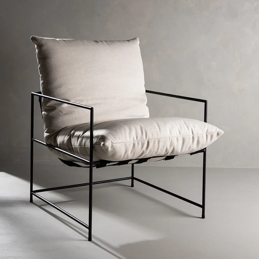 Sedalia Nojatuoli White Linen 