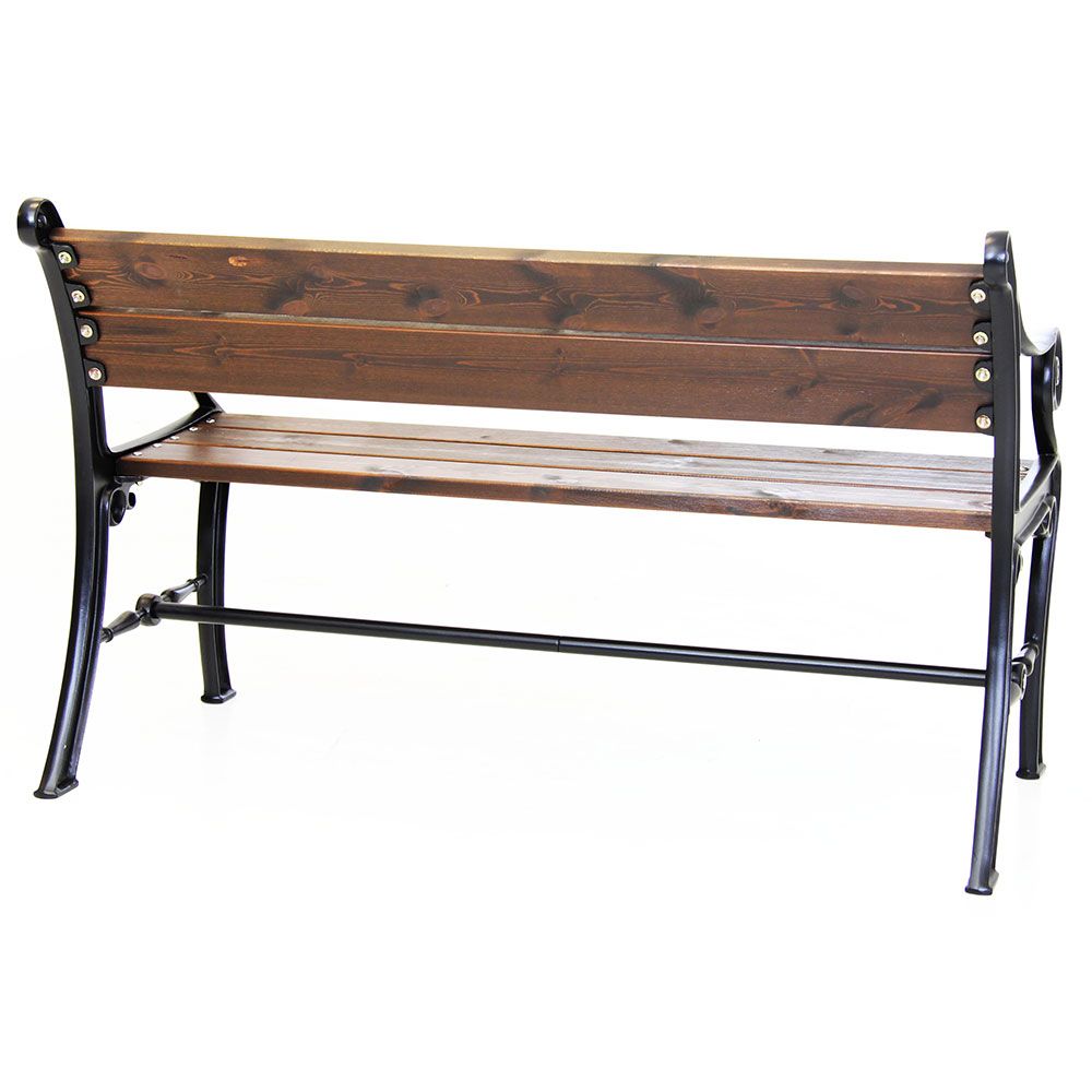 Kööpenhamina puistonpenkki musta/java