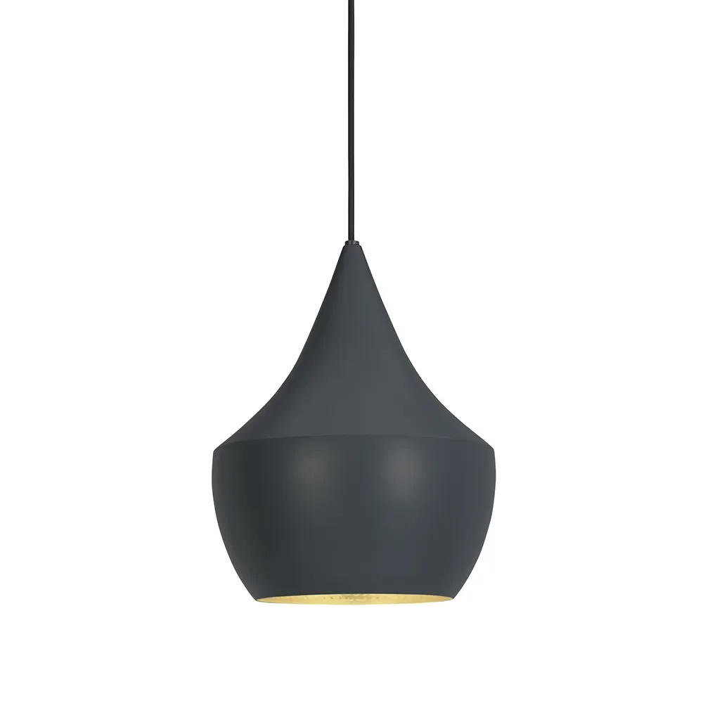 Beat Pendant Fat Black LED