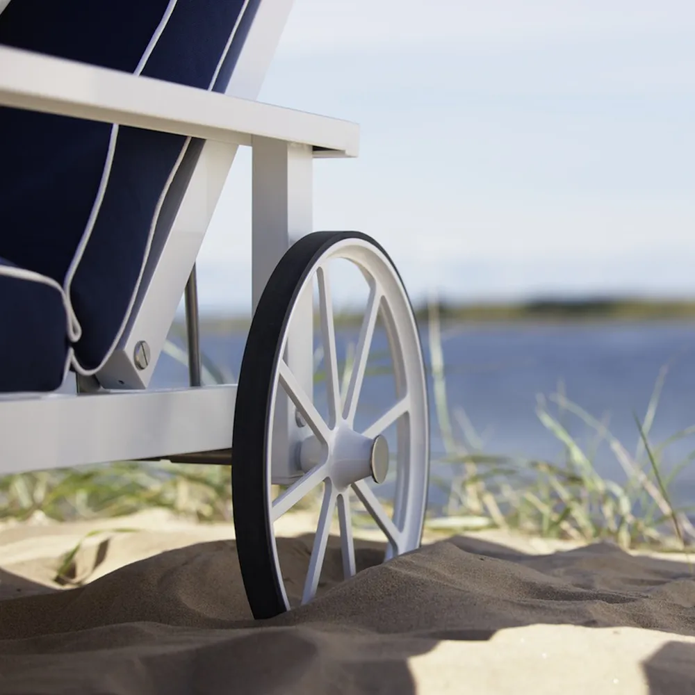 Aurinkovuotee kanssa käsinoja Alumiini valkoinen 