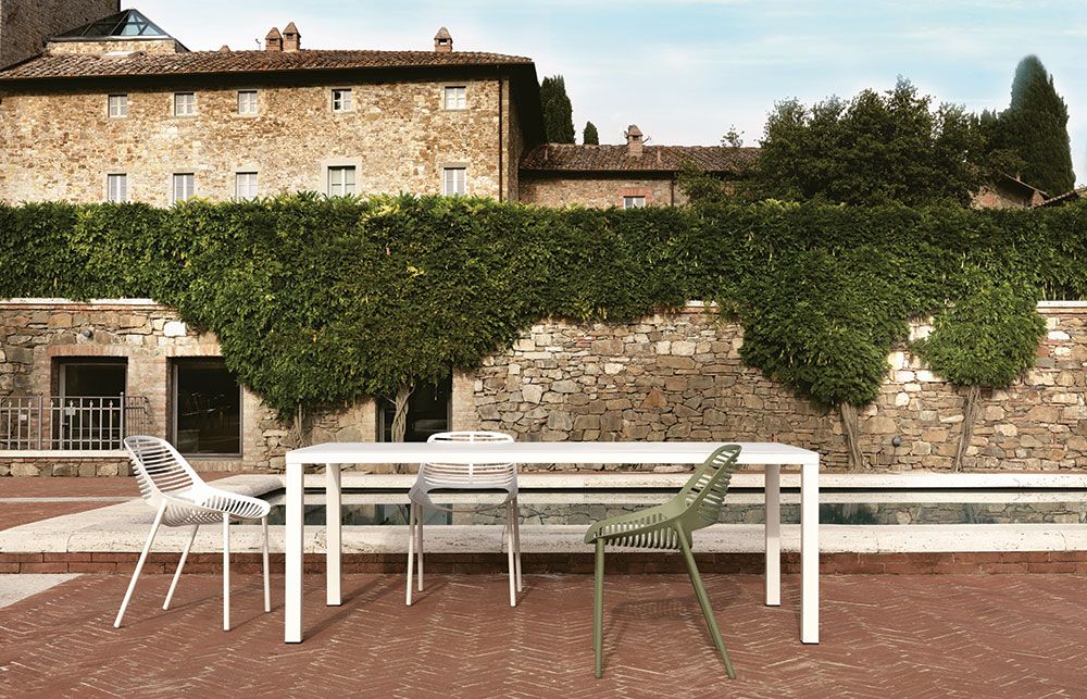 Niwa tuoli valkoinen alumiini