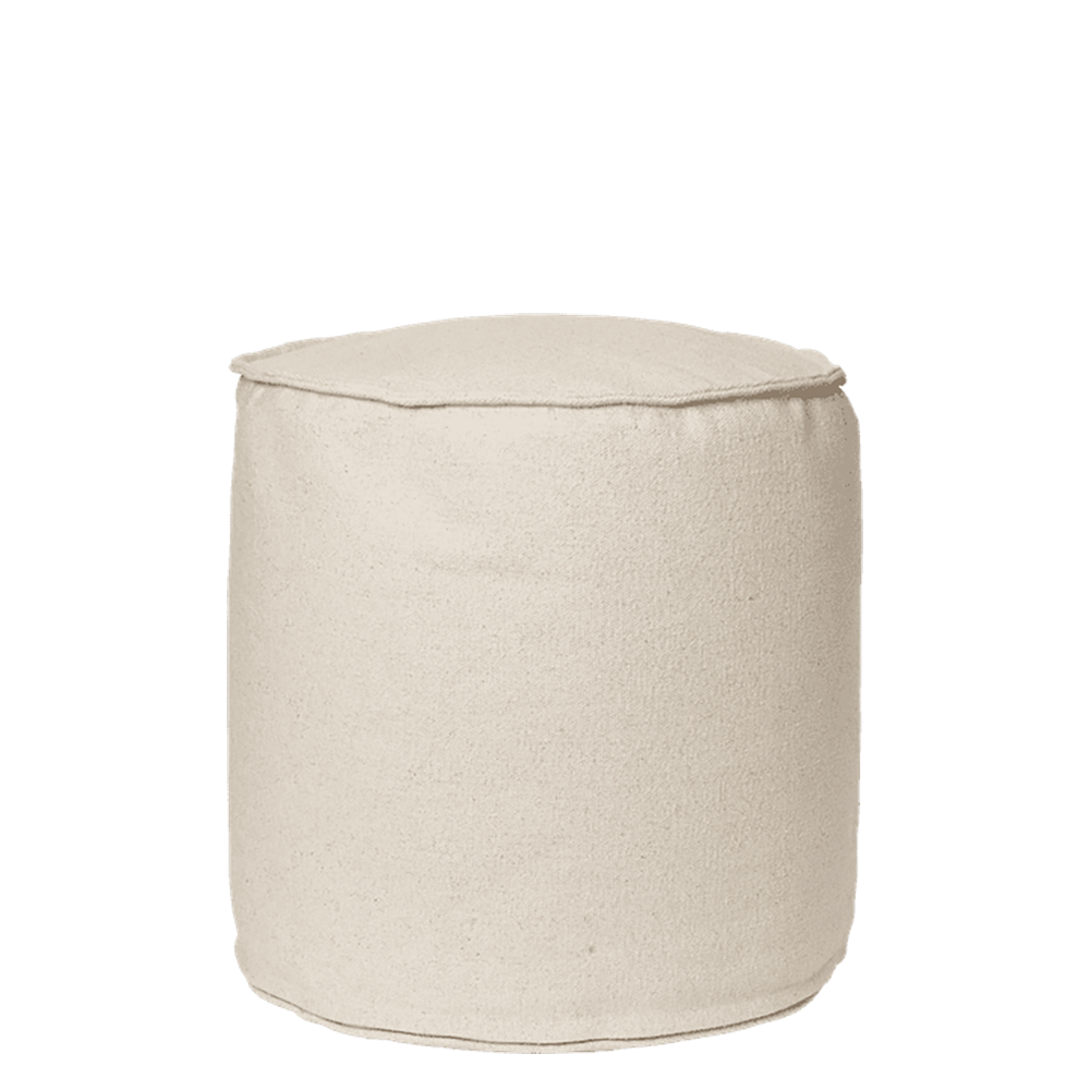  Aun puuvillapouff - Ø40 - Luonnonvalkoinen