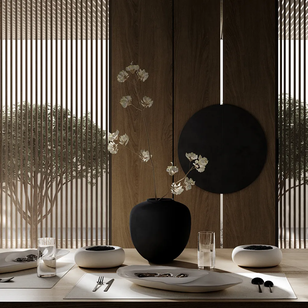 Sunao maljakko Medio - Black