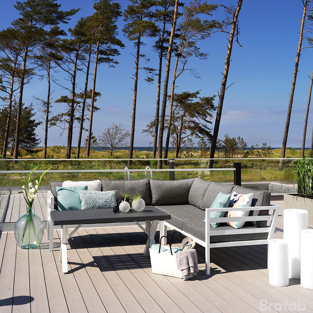 Weldon lounge-ryhmä valkoinen Brafab