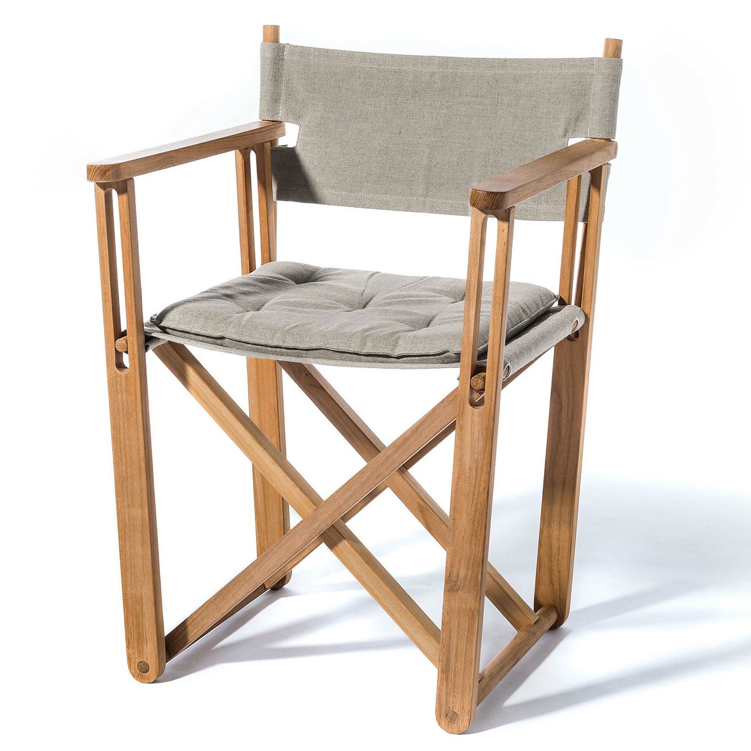 Kryss lounge-nojatuoli tiikki Skargaarden