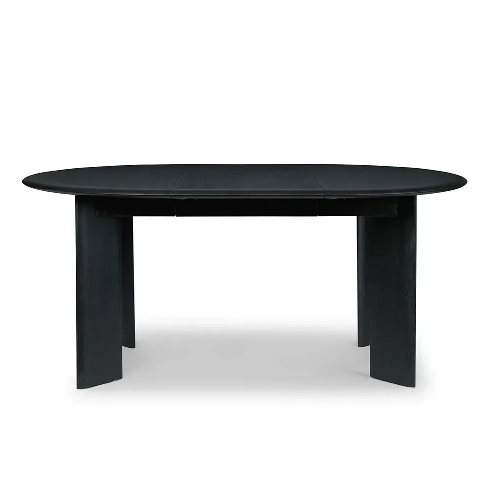 Bevel Ruokapöytä 117-217x117 cm - Black Oiled Beech