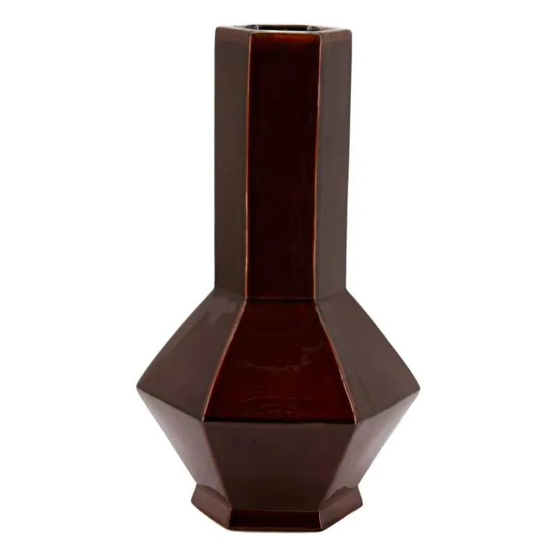 Axis large Maljakko 28x25x47 cm Saviastia dark red