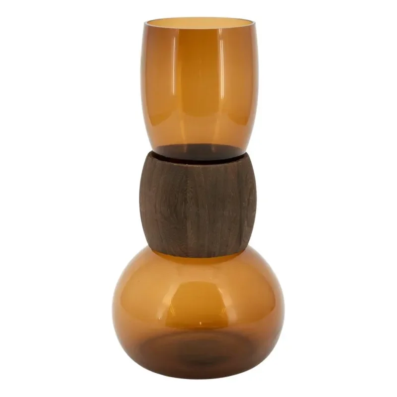By-Boo, Verra large 19,8x19,8x39,5 cm Lasi & Puu dark brown