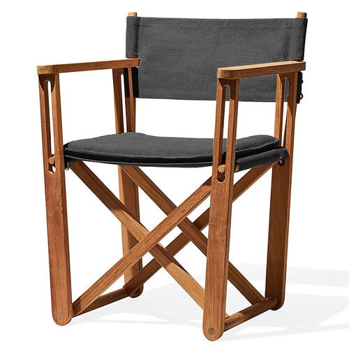 Kryss lepotuoli tummanharmaa liuskekivi 