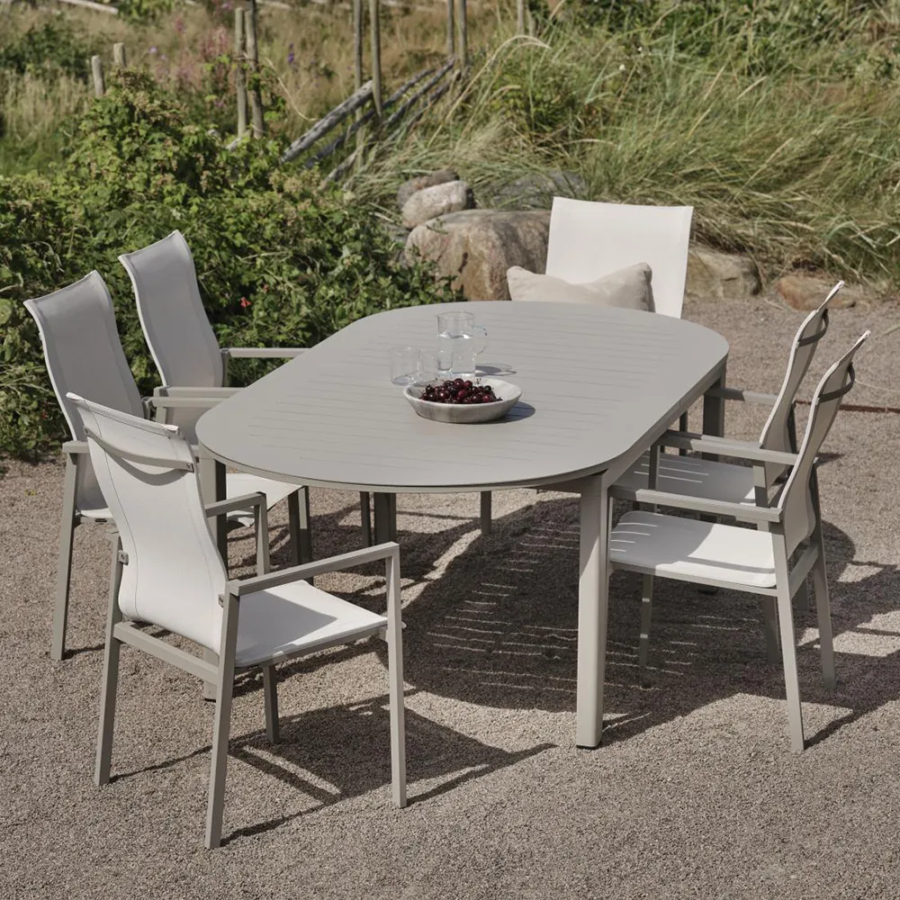 Tuoli käsinojalla Khaki/Off-White