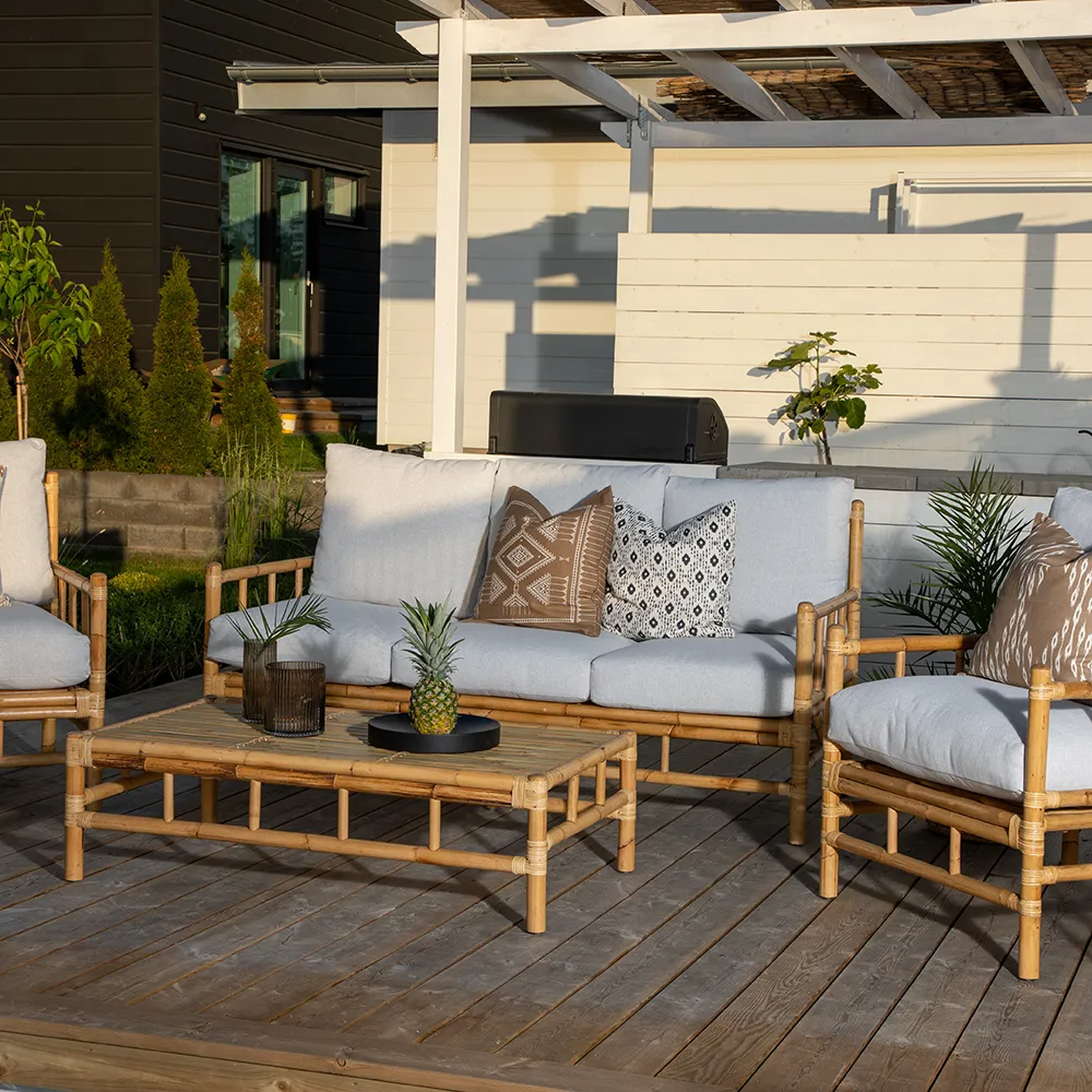 Cane sohvapöytä 70x120 cm Bambu