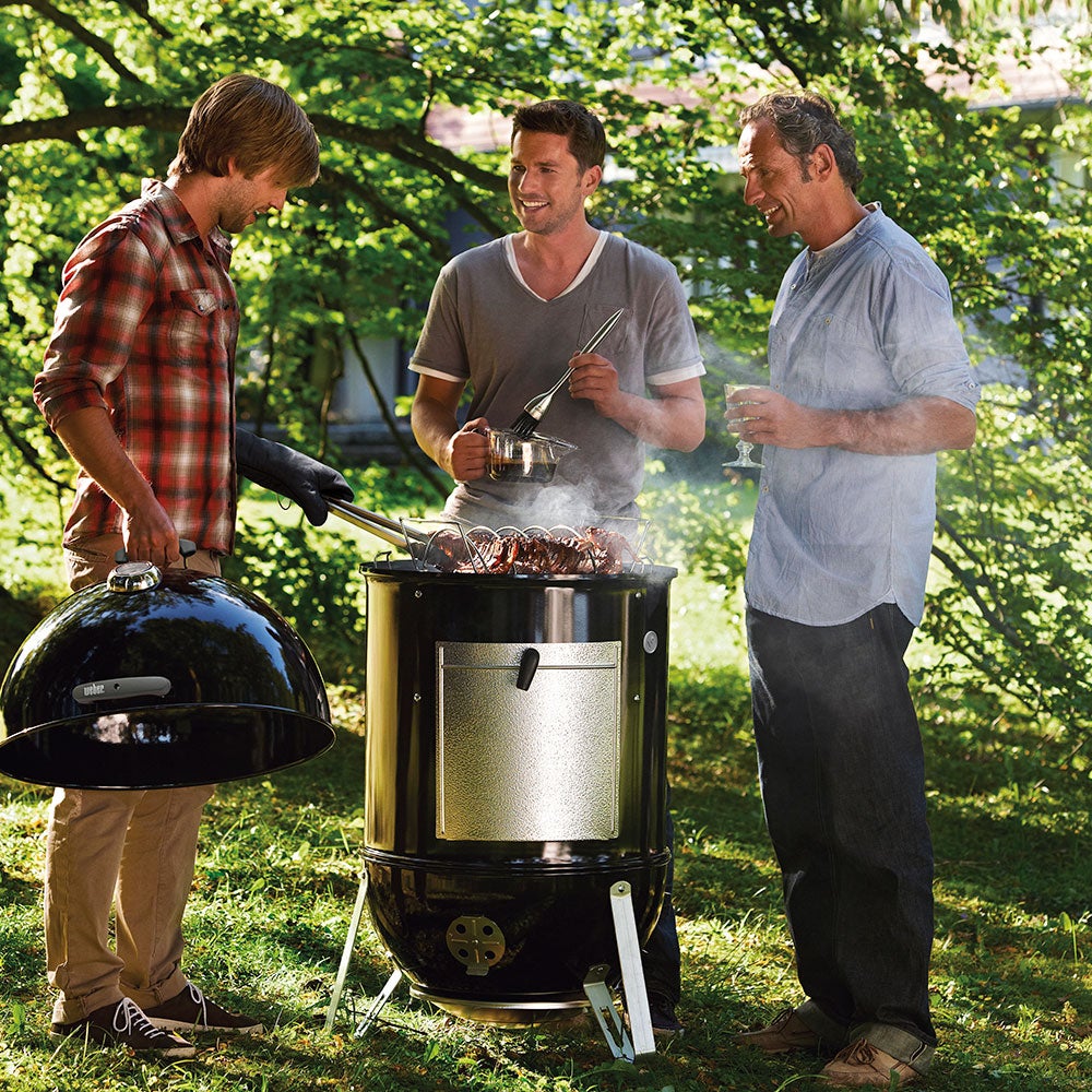 Smokey Mountain Cooker savustin 57 cm musta valurauta Weber