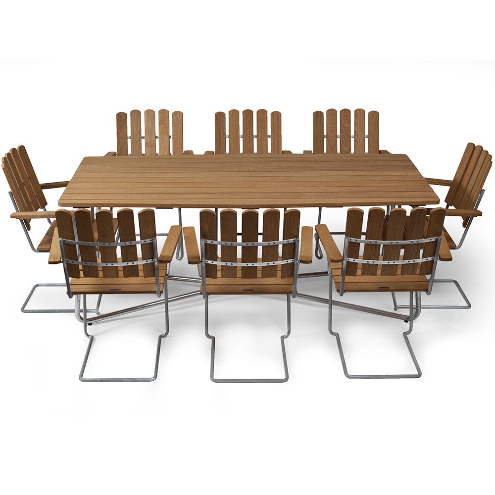 A2 nojatuoli öljyttyä tammea Grythyttan Stålmöbler