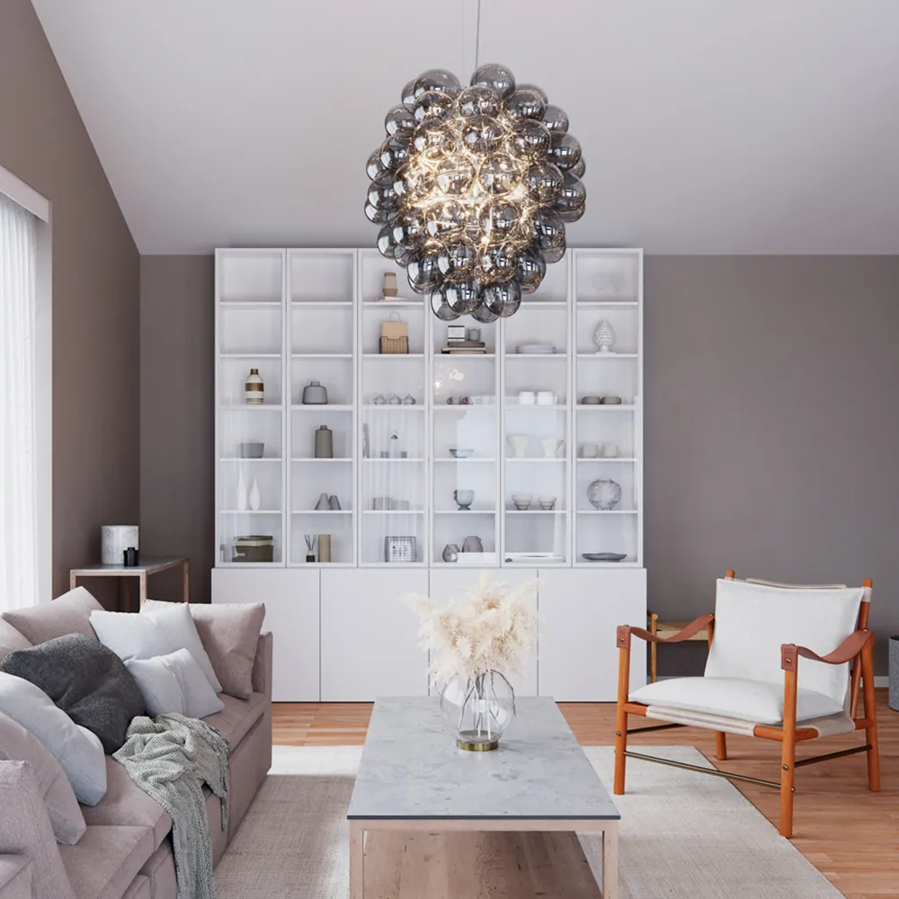 Deluxe kattokruunu Ø64cm Harmaa