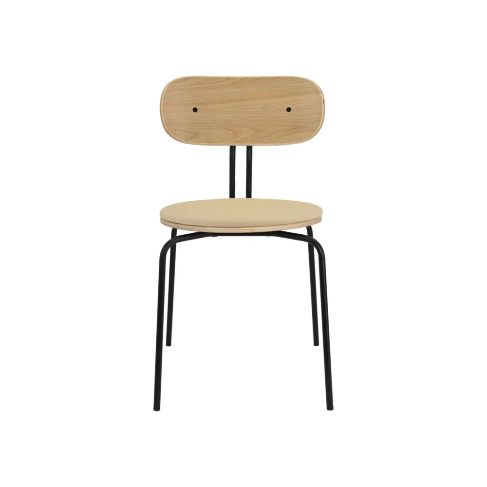 Curious ruokatuoli tammi/musta metalli Summer Shine