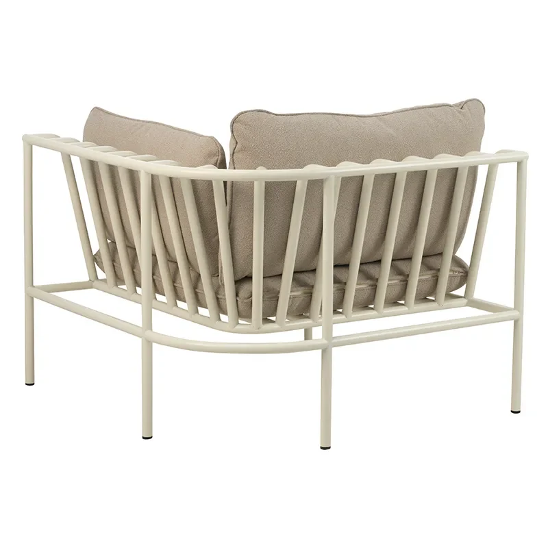 Collier kulmakappale  Pearl white / Teddy beige