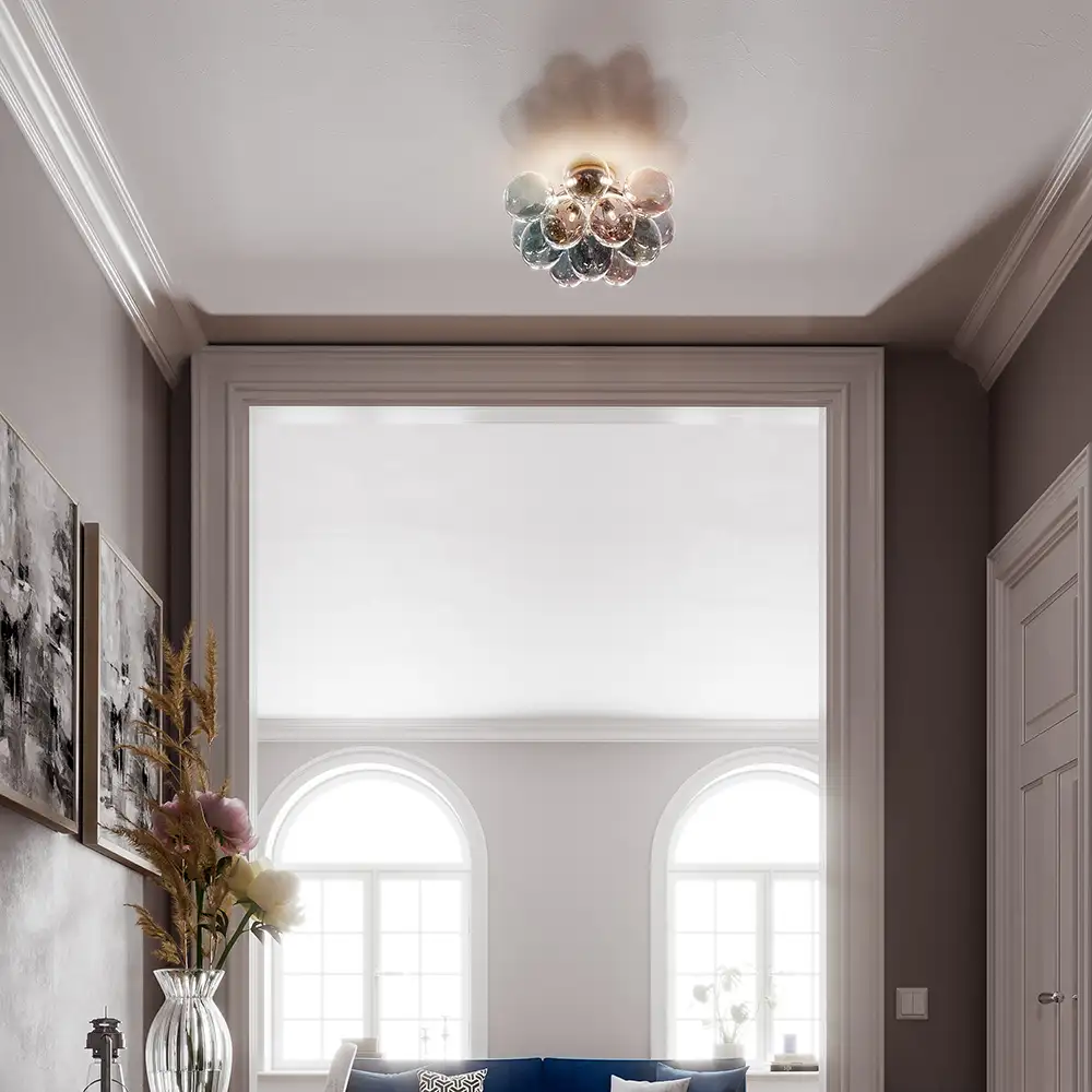 Gross kattoplafondi Ø30 cm Savunharmaa