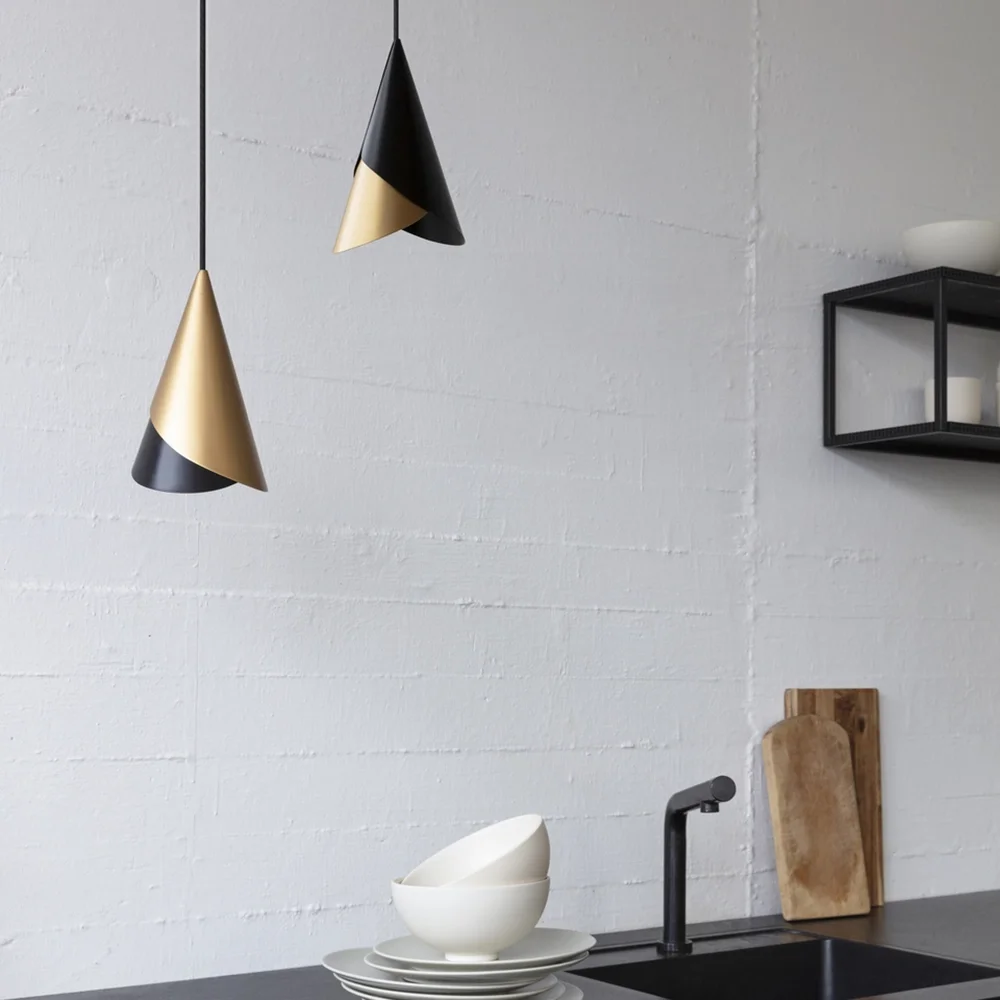 Cornet Lampunvarjostin Black/Brass