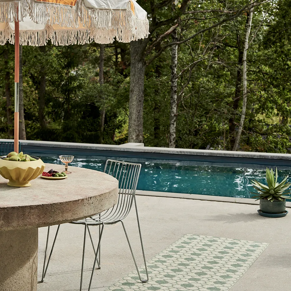 Anya matto Misty Mint/Vanilla 70 x 100 cm