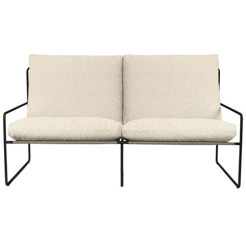 Desert 2-istuttava sohva Black/Off-white