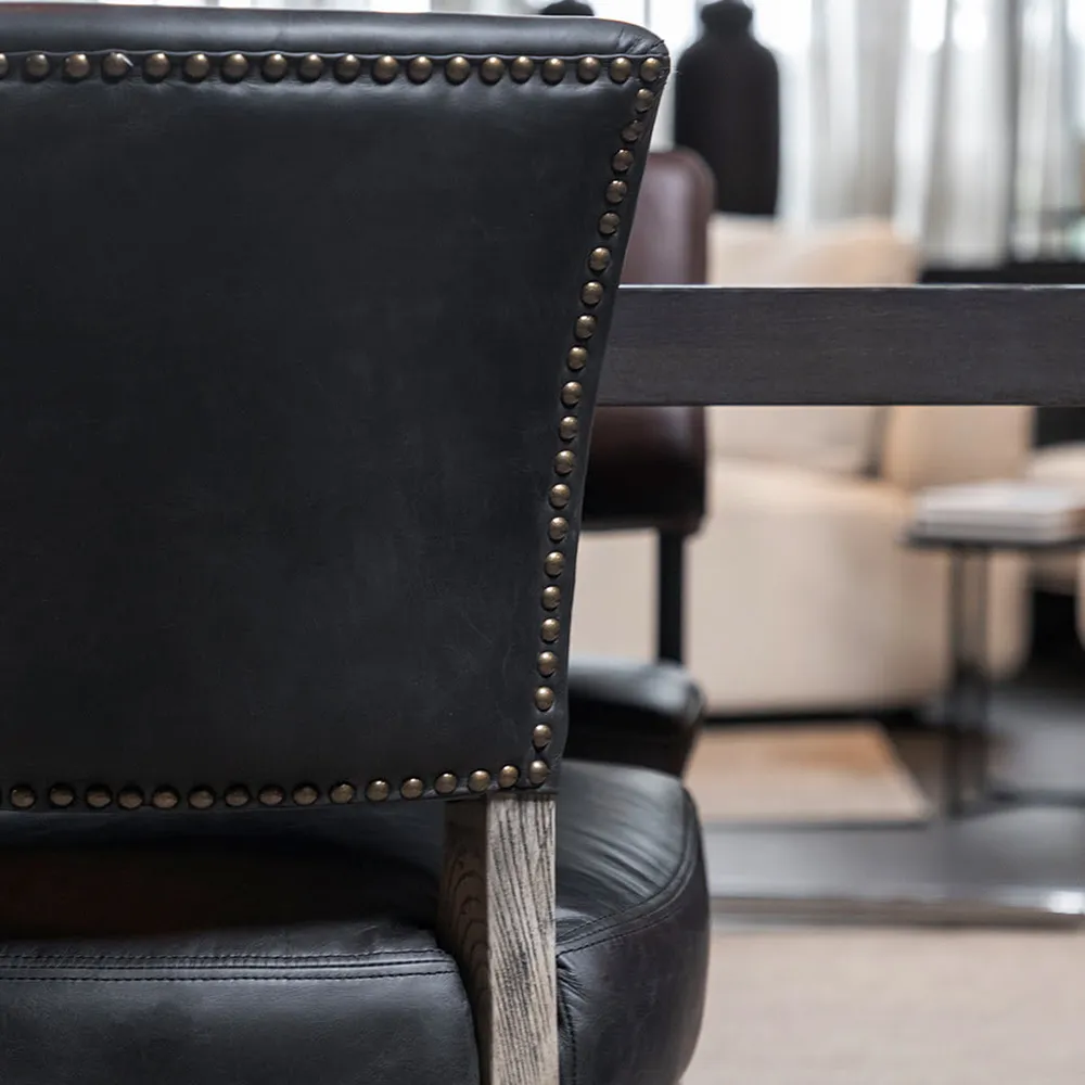 Ruokapöydän tuoli Maggie black leather Artwood