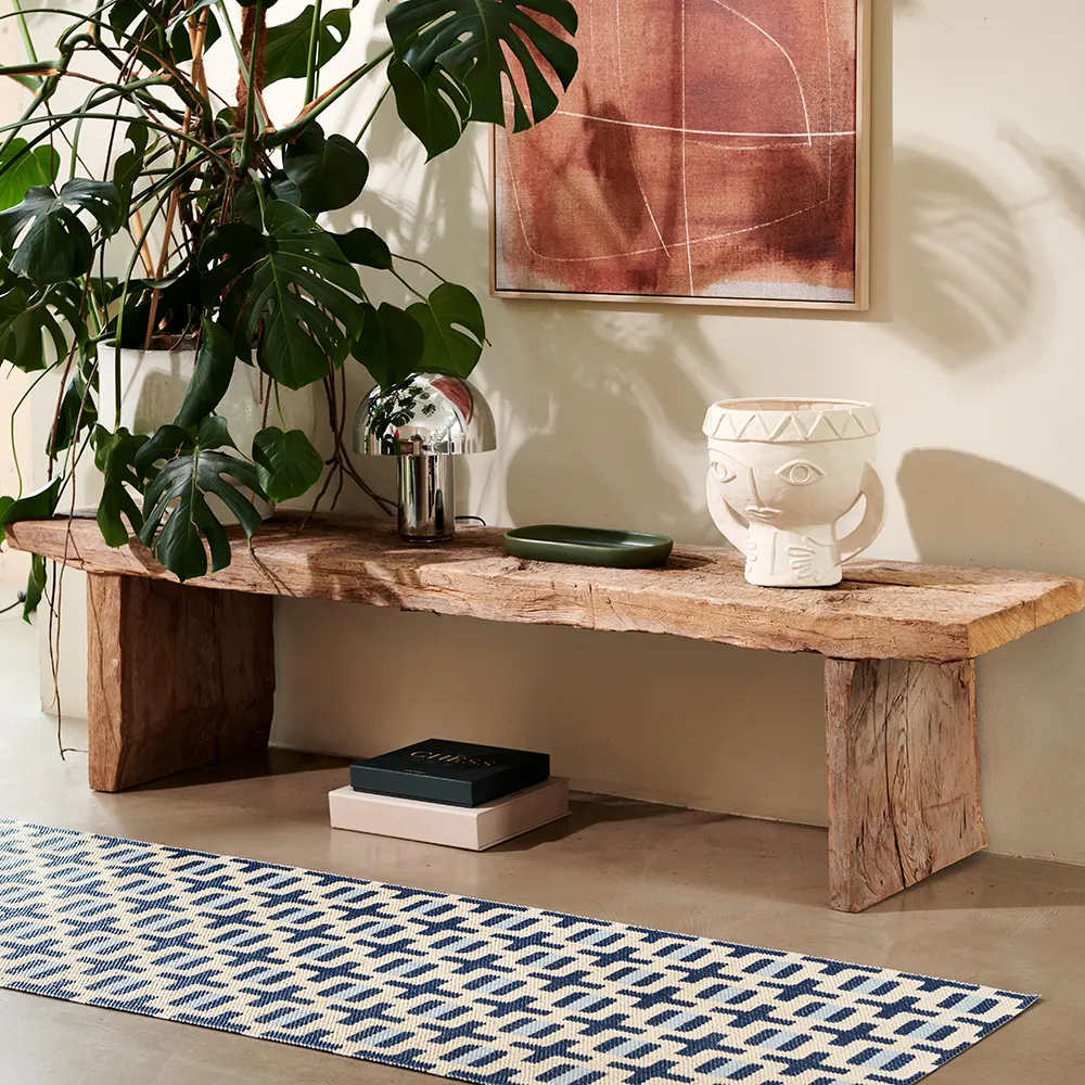 Tom matto Ocean Blue/Cream/Blue Fog 70 x 120 cm