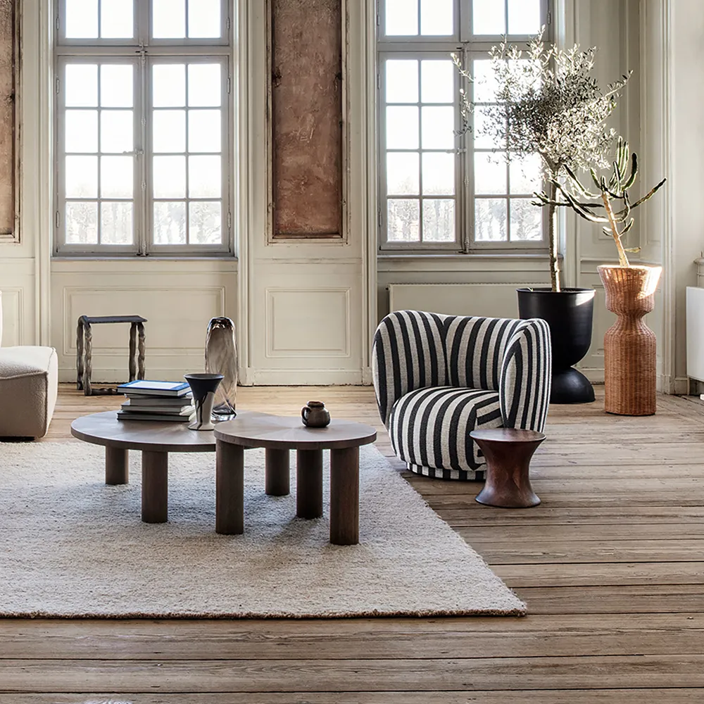 Rico Lounge nojatuoli Louisiana - Sand/Black