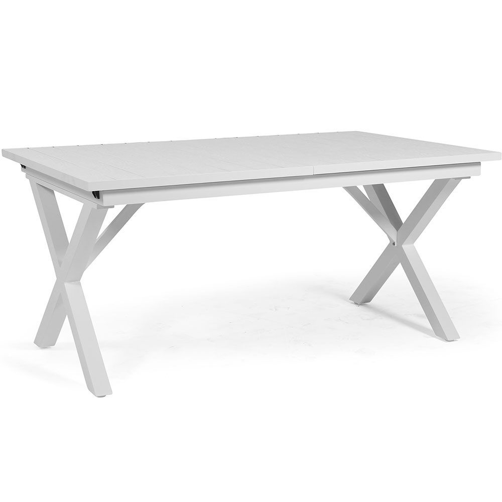 Brafab Hillmond pöytä 100 x 160-220 cm valkoinen Brafab
