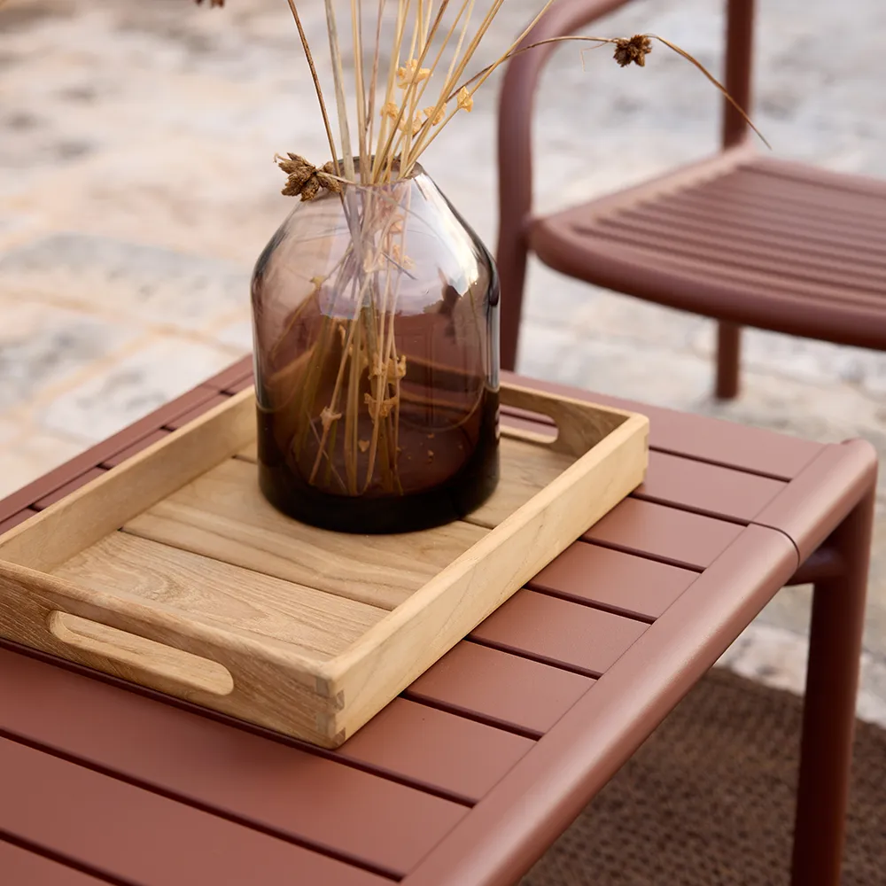 Bliss sohvapöytä/penkki Desert red, aluminium