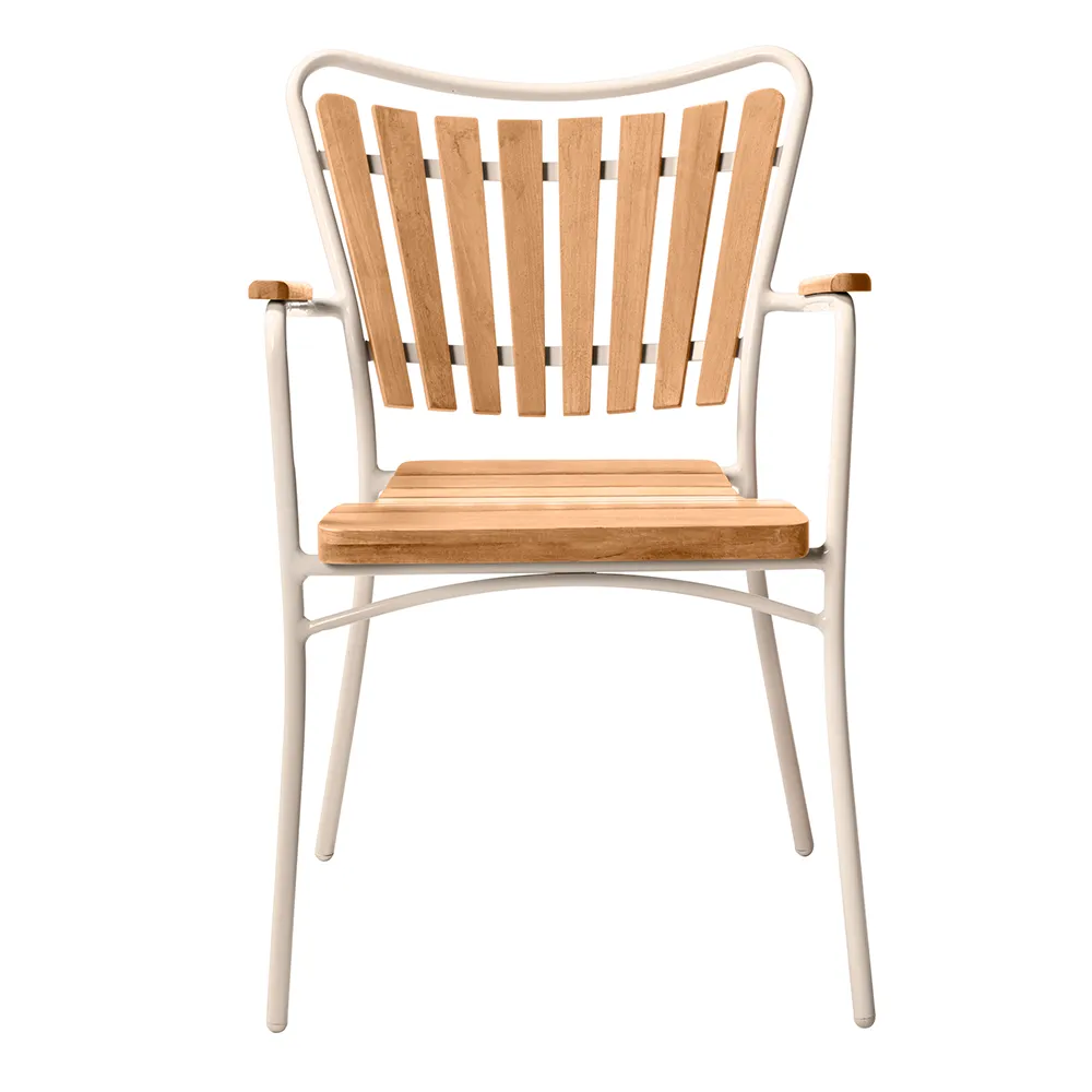 Ellen tuoli, hiekanharmaa / tiikki