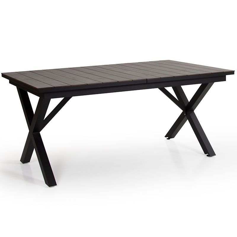 Brafab Hillmond laajennettava pöytä 100×166-226 cm musta/harmaa
