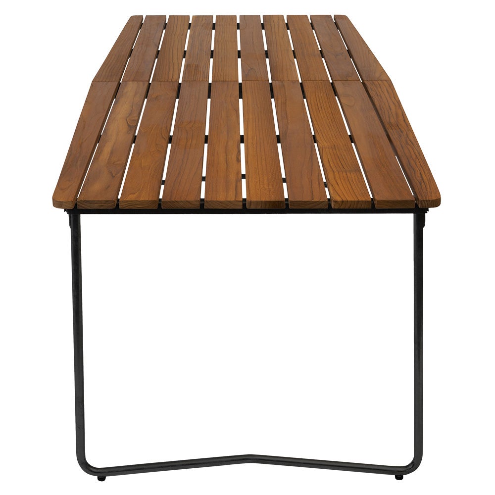 Ruokapöytä B31 230 Käsittelemätön teak / musta runko