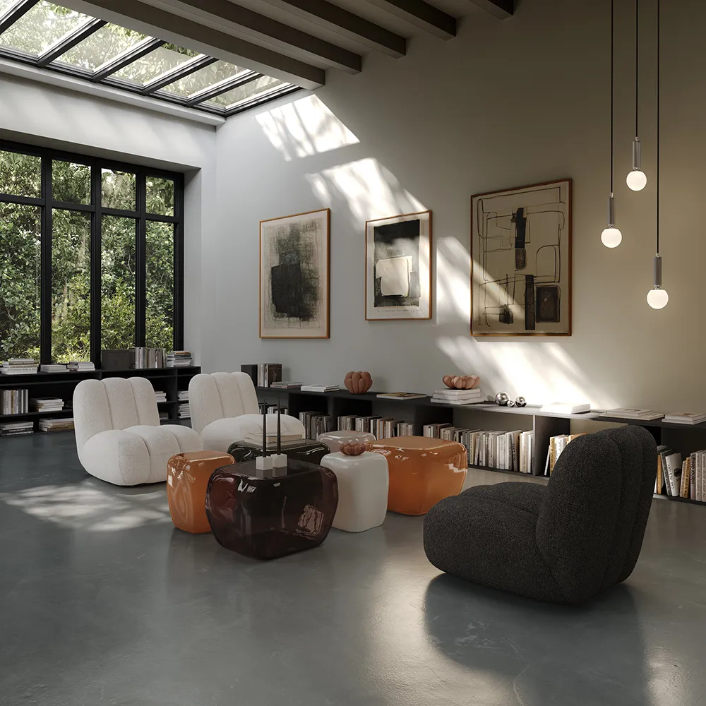 Toe Nojatuoli - Syvän harmaanruskea