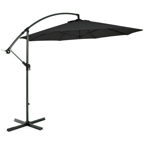 Aurinkovarjo sidewinder 300 cm metalli/musta