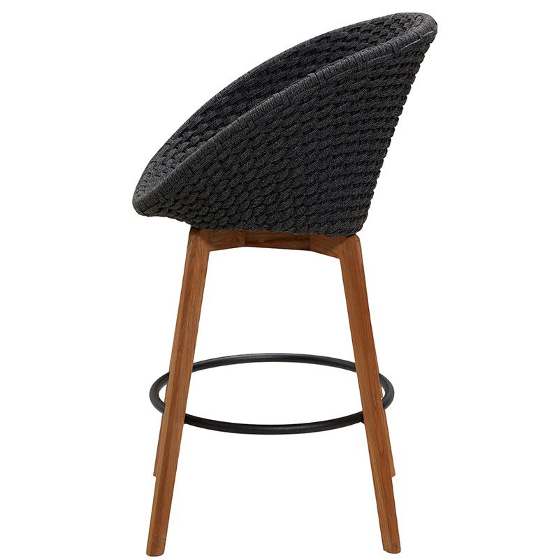 Peacock baarituoli tummanharmaa