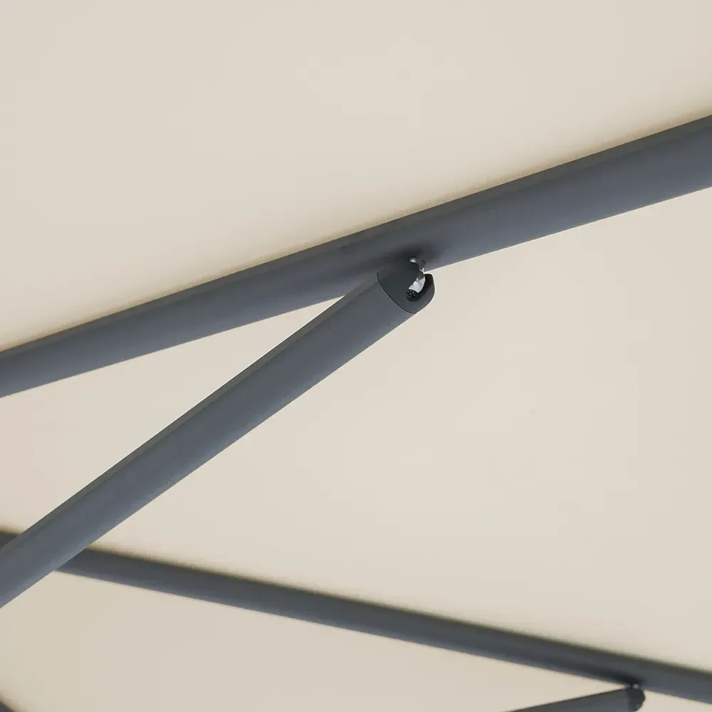 Twist parasoll 210x150 cm anthracite Cat.5 805 Walnut