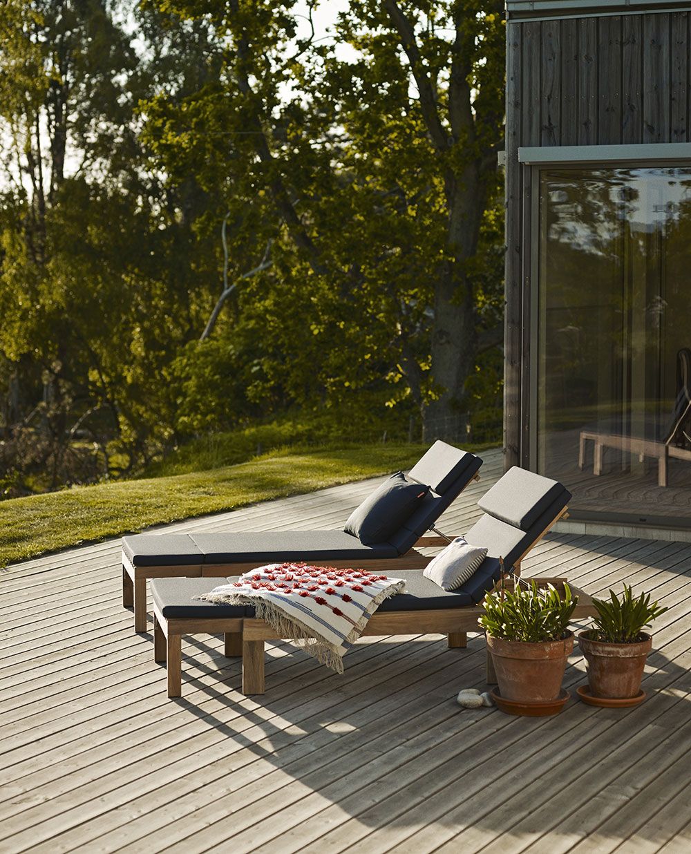 Riviera solsäng tiikki