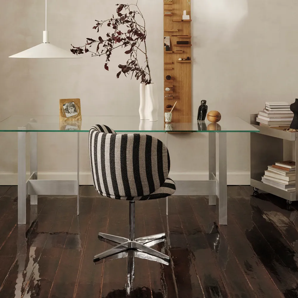 Lager Ruokapöytä 200x90 cm - Glass/Aluminium