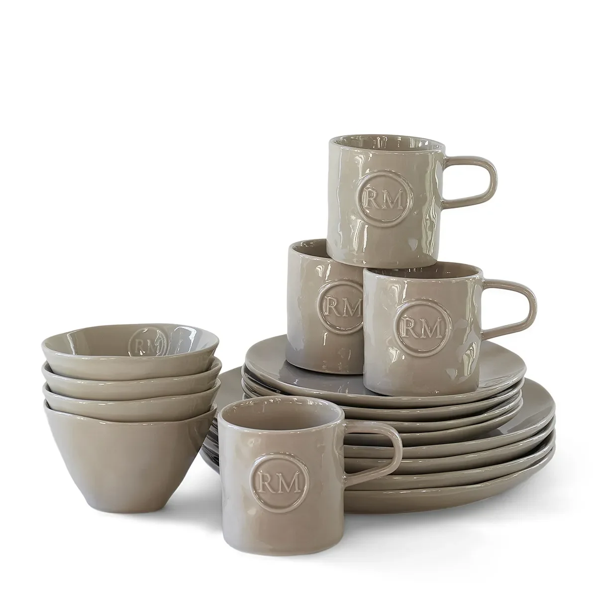 Dinnerware Set Portofino 16 pieces Flax
