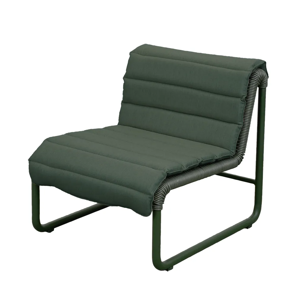 Al Dente lounge tuoli Weave Dark green