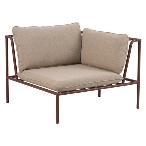 Collier kulmakappale  Zin red / Teddy beige