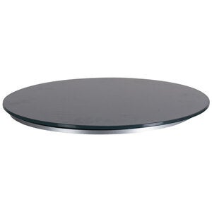 Elara pyörivä tarjotin 50 cm harmaa alumiini/lasi Brafab