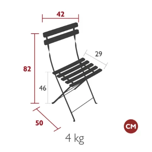 Bistro tuoli natural Acapulco blue