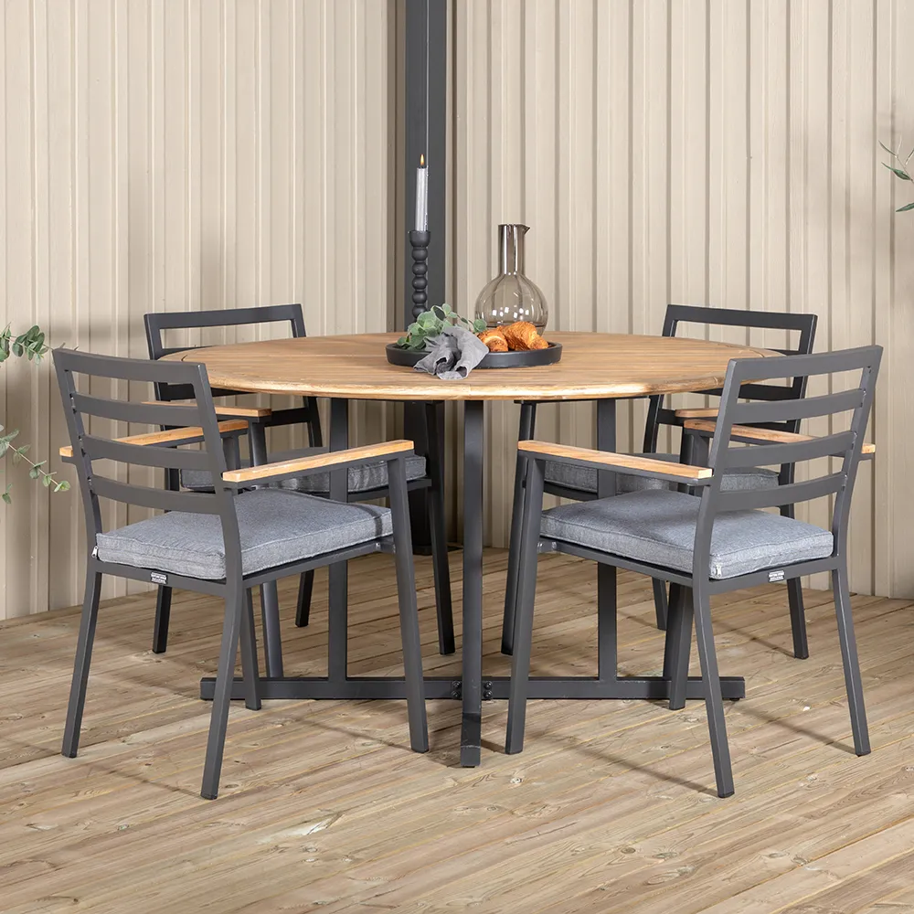 Brasilia ruokailutuoli musta 