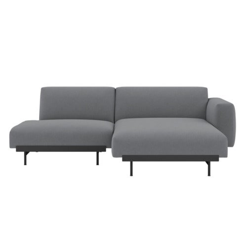  In Situ 2-istuttava modulaarinen sohva - Config 7 - Ocean80/Musta